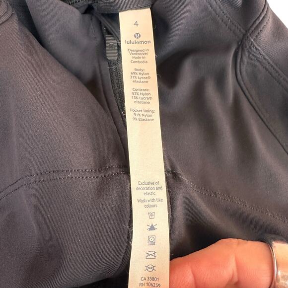 Lululemon Black Gait Keeper Jacket Size 4 - Picture 8 of 8